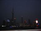 pudong skyline dark